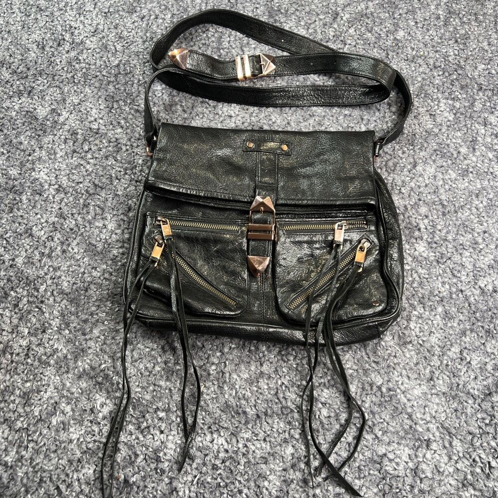 Rebecca Minkoff Main Squeeze Crossbody Buckled Up Fold Over Bag GUC